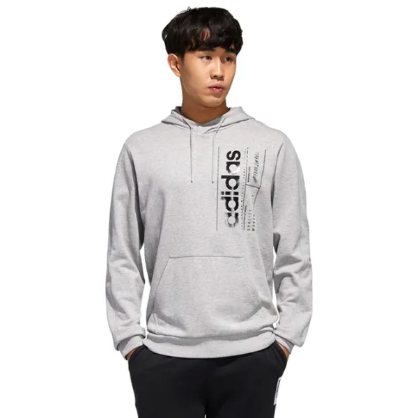 Hanorac pentru bărbați Adidas Brilliant Basics Drept/ Gray photo 2