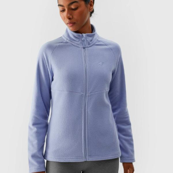 Толстовка для женщин 4F REGULAR FLEECE WITH STAND-UP COLLAR Осень - Зима/ Темно-синий photo 3