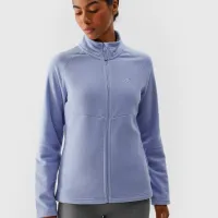 Hanorac pentru femei 4F REGULAR FLEECE WITH STAND-UP COLLAR Toamnă - iarnă/ Navy photo 3