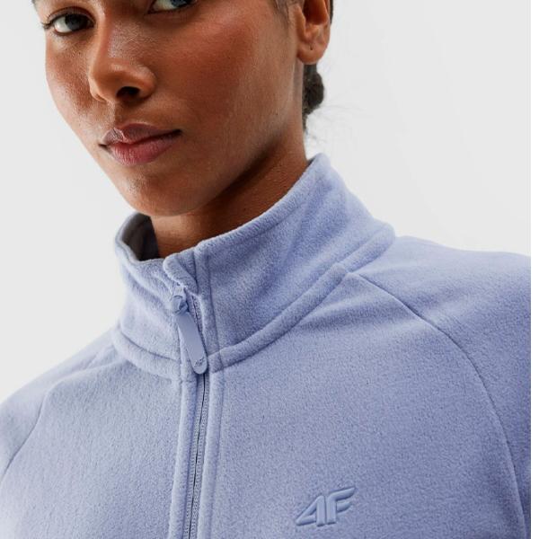 Толстовка для женщин 4F REGULAR FLEECE WITH STAND-UP COLLAR Осень - Зима/ Темно-синий photo 7