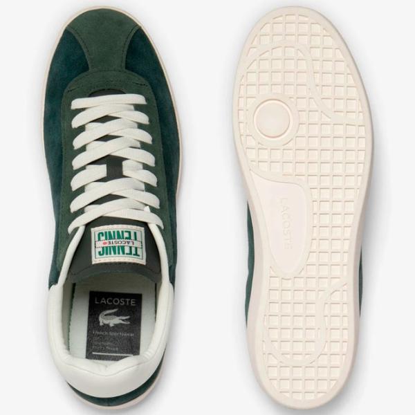 Ghete pentru bărbați Lacoste Baseshot Leather Heel Pop 45 / Green photo 4