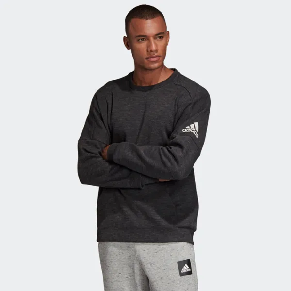 Hanorac pentru bărbați Adidas Stadium Crewneck Drept/ Black photo 4