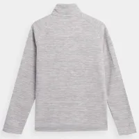 Hanorac pentru femei 4F REGULAR FLEECE WITH STAND-UP COLLAR Toamnă - iarnă/ Gray photo 2