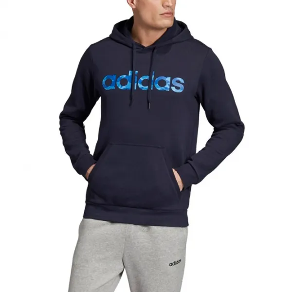 Hanorac pentru bărbați Adidas Essential Camo Linear Fz Drept/ Navy photo 3