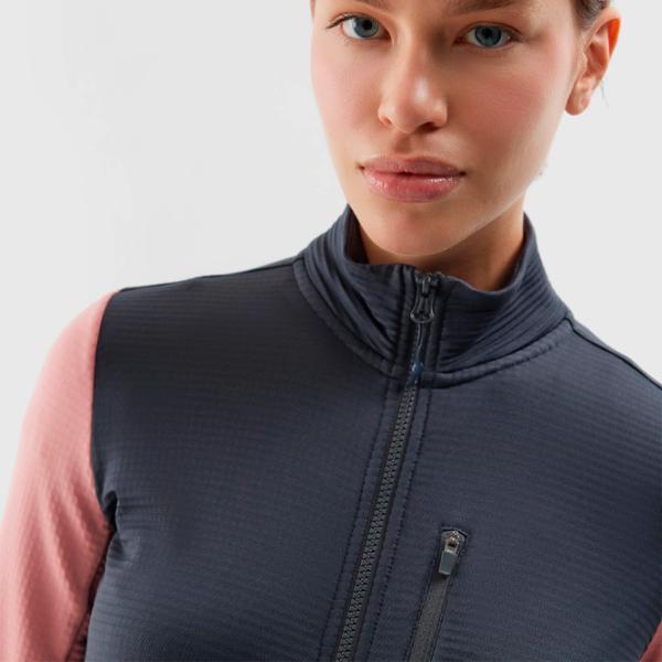 Hanorac pentru femei 4F REGULAR FLEECE WITH STAND-UP COLLAR Toamnă - iarnă/ Pink photo 5