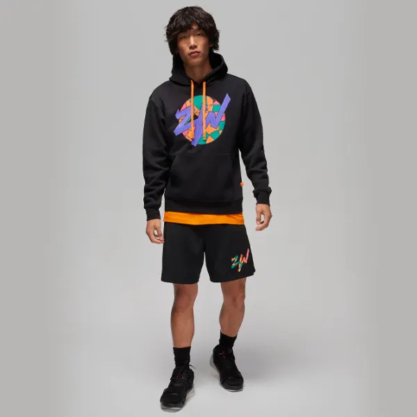 Hanorac pentru bărbați Nike Jordan Zion Gfx Flc Po Drept/ Black photo 4