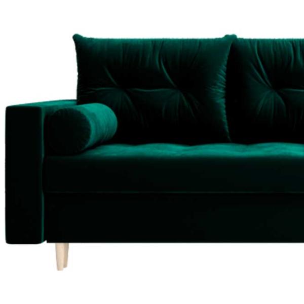 Canapea Space Meble Skandi Itaka 11 (5597157) Velur/ Dark Green photo 3