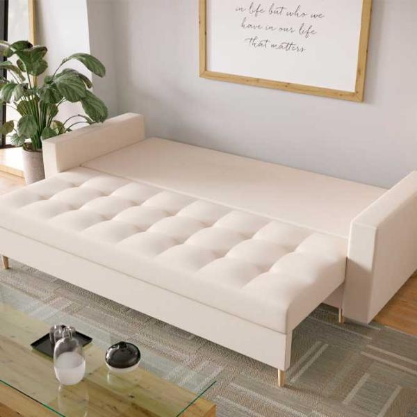 Canapea Space Meble Skandi Cosmic 800 (5596808) Catifea/ Brown photo 5