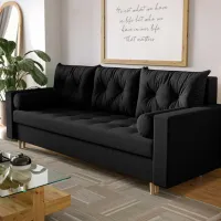 Диван Space Meble Skandi Cosmic 800 (5597291) Бархат/ Черный photo 4
