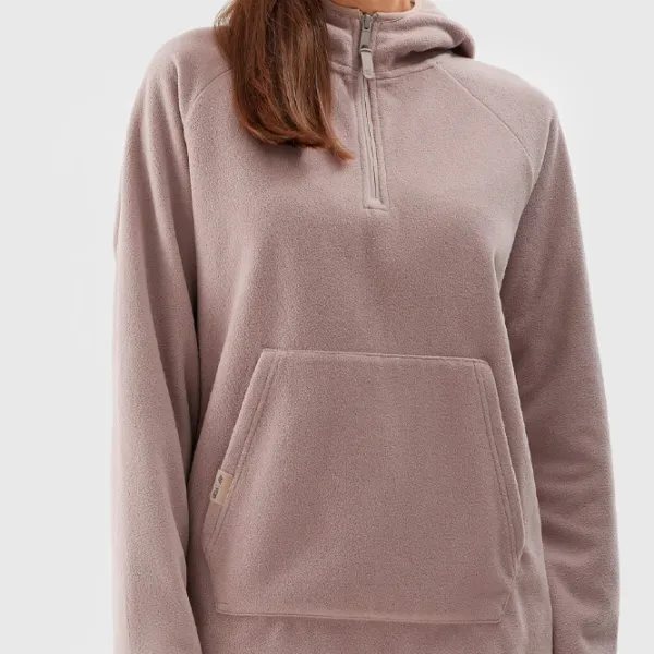 Hanorac pentru femei 4F REGULAR HOODED FLEECE Toamnă - iarnă/ Beige photo 6 Hanorac pentru femei 4F REGULAR HOODED FLEECE Toamnă - iarnă/ Beige photo 6