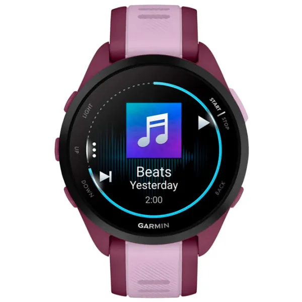 Ceas inteligent Garmin Forerunner 165 Music 1.2"/ 30.4 mm/ Violet - Pink/ 010-02863-33 photo 5