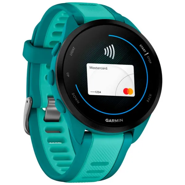 Ceas inteligent Garmin Forerunner 245 Music 1.2"/ 30.4 mm/ Turquoise - Turqouise/ 010-02863-32 photo 5