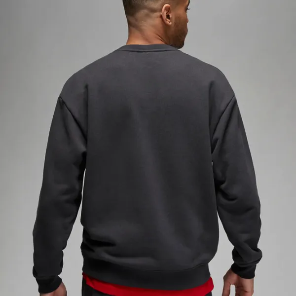 Hanorac pentru bărbați Nike Air Jordan Wordmark Fleece Crew Black photo 3