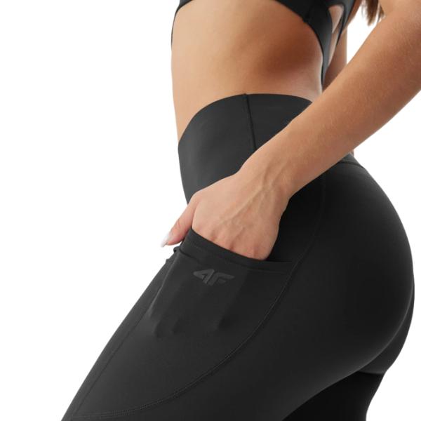 Colanți sport Pentru femei 4F 4FAW23TFTIF140 M/ Black photo 5