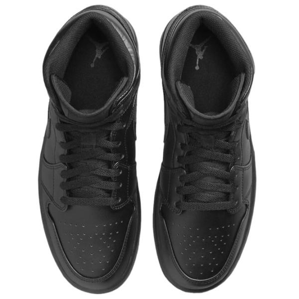 Ghete pentru bărbați Nike Air Jordan 1 Mid Black 42 / Black photo 4