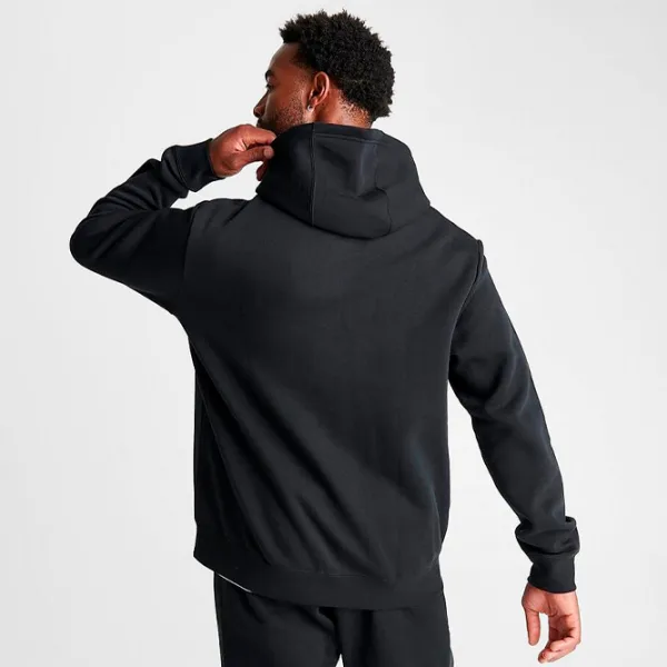 Hanorac pentru bărbați Nike Nsw Hybrid Flc Fz Drept/ Black photo 2