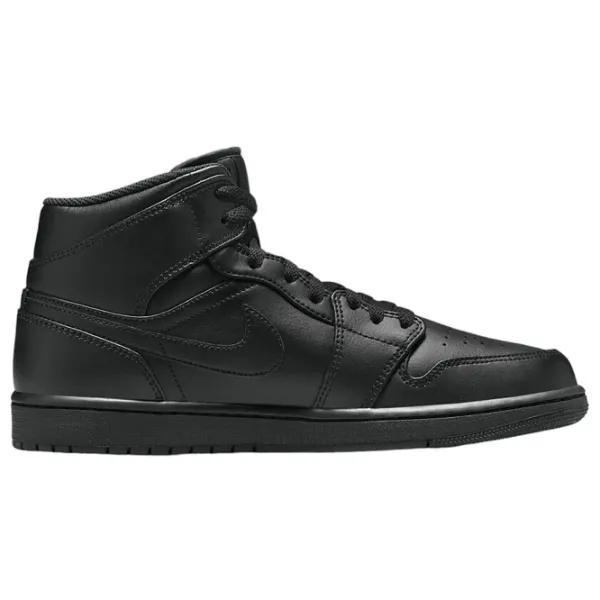 Ghete pentru bărbați Nike Air Jordan 1 Mid Black 45 / Black photo 3 Ghete pentru bărbați Nike Air Jordan 1 Mid Black 45 / Black photo 3