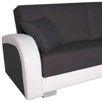 Диван Platan Magda 100 (5475573) Искусственная кожа / Белый photo 2