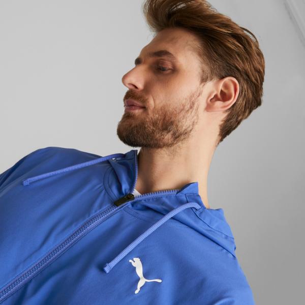 Hanorac pentru bărbați Puma Fit Woven Drept/ Blue photo 3