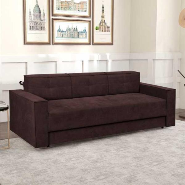 Canapea Modern Lotos Royal (5701234) Velur/ Ciocolatiu photo 3