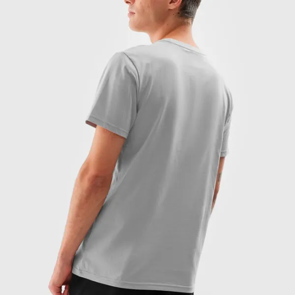 Tricou pentru bărbați 4F 4FAW23TTSHM0866-27S 100% bumbac/ Gray photo 3