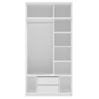Dulap Linear Fabrik Home Mezzo 100 x 50 x 200 / PAL / Frasin alb photo 4