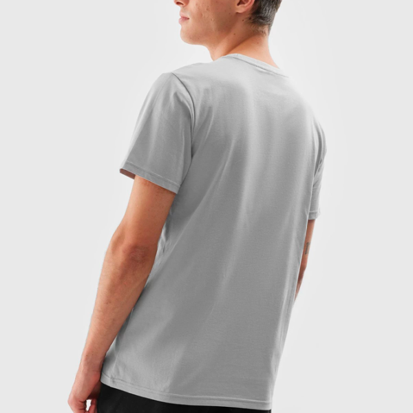 Tricou pentru bărbați 4F 4FAW23TTSHM0866-27S 100% bumbac/ Gray photo 3