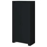 Dulap Linear Fabrik Home Belfort 95 x 50.6 x 197 / PAL / Frasin Negru photo 2