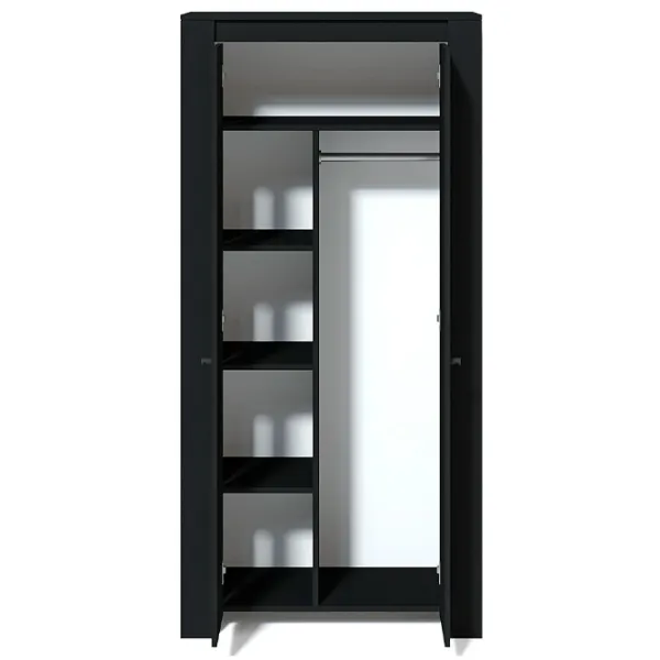 Шкаф Линейный Fabrik Home Belfort 95 x 50.6см x 197 / ЛДСП / Черный Ясень photo 3