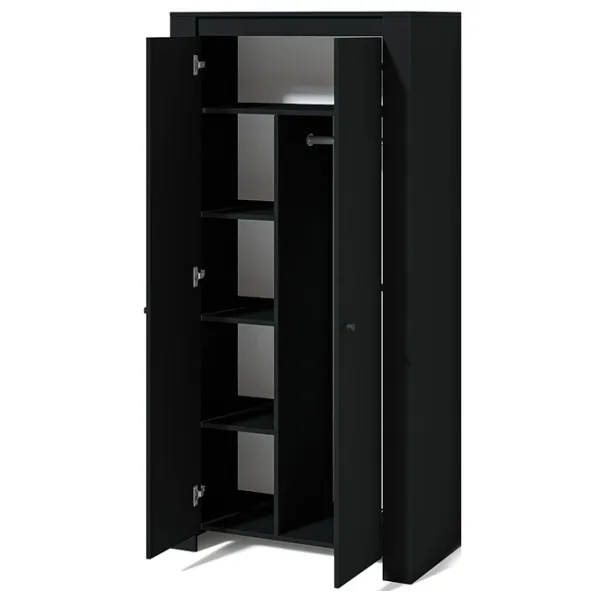 Шкаф Линейный Fabrik Home Belfort 95 x 50.6см x 197 / ЛДСП / Черный Ясень photo 4