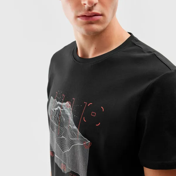 Tricou pentru bărbați 4F 4FAW23TTSHM0875-20S 100% bumbac/ Black photo 3