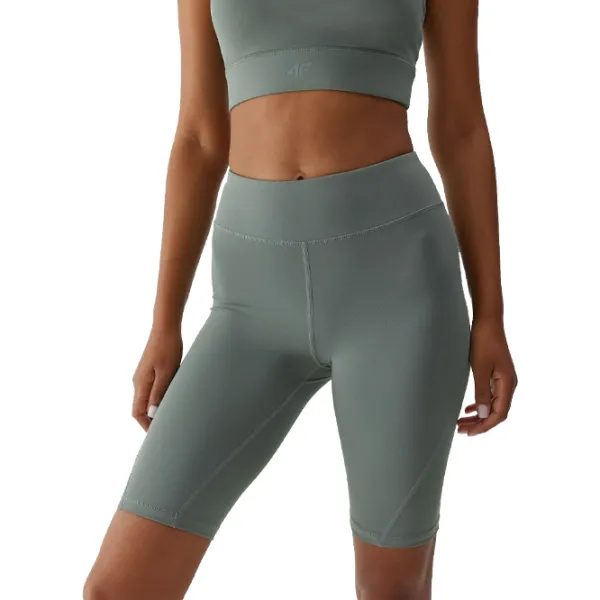 Тайтсы Для женщин 4F 4FAW23TFSHF300 S/ Оливковый хаки photo 2