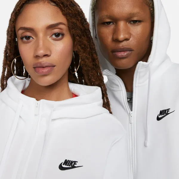 Hanorac pentru bărbați Nike Nsw Club Fz Bb Drept/ White photo 4