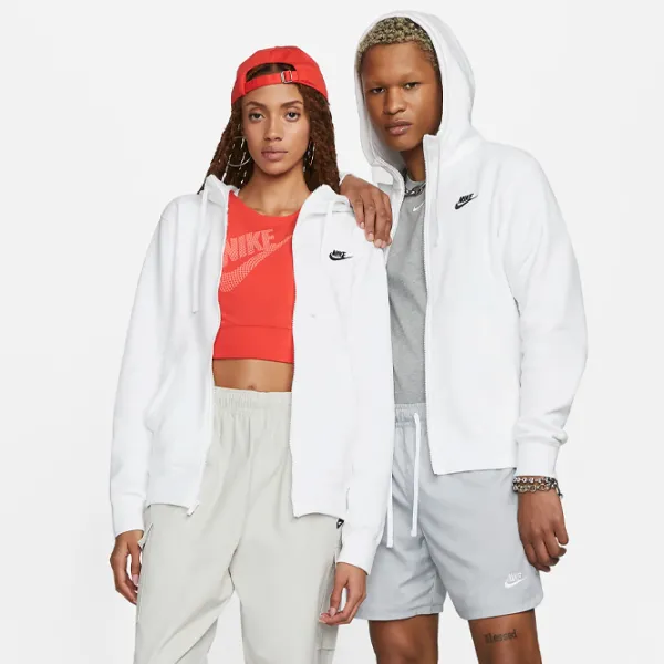 Толстовка для мужчин Nike Nsw Club Fz Bb Прямой/ Белый photo 2