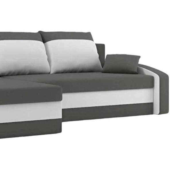 Canapea de colț Magnifico Hewlet Foam Pouffe Left Mikro 27/ 31 (5702258) Velur/ Gray photo 3