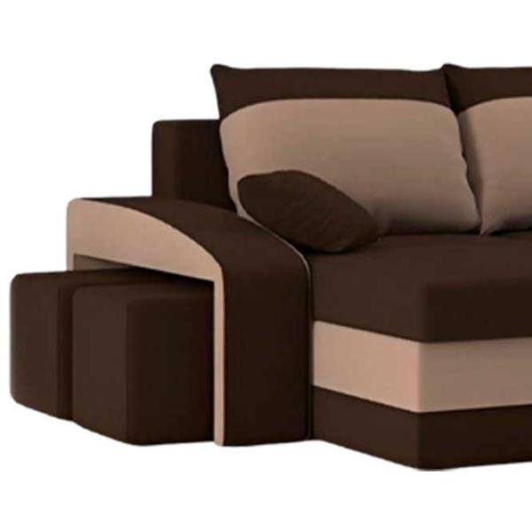 Canapea de colț Magnifico Hewlet Foam Pouffe Left Mikro 20/ 05 (5702280) Velur/ Brown photo 2 Canapea de colț Magnifico Hewlet Foam Pouffe Left Mikro 20/ 05 (5702280) Velur/ Brown photo 2