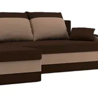 Canapea de colț Magnifico Hewlet Foam Pouffe Left Mikro 20/ 05 (5702280) Velur/ Brown photo 3