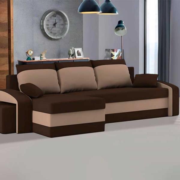 Canapea de colț Magnifico Hewlet Foam Pouffe Left Mikro 20/ 05 (5702280) Velur/ Brown photo 4 Canapea de colț Magnifico Hewlet Foam Pouffe Left Mikro 20/ 05 (5702280) Velur/ Brown photo 4