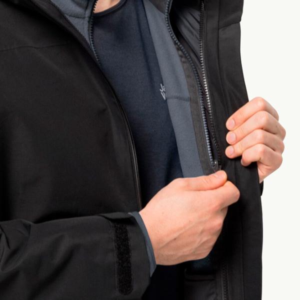 Hanorac pentru bărbați Jack Wolfskin Beilstein Fz M Drept/ Gray photo 5