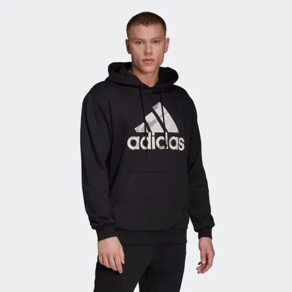 Толстовка для мужчин Adidas Essentials Camo Прямой/ Черный photo 2