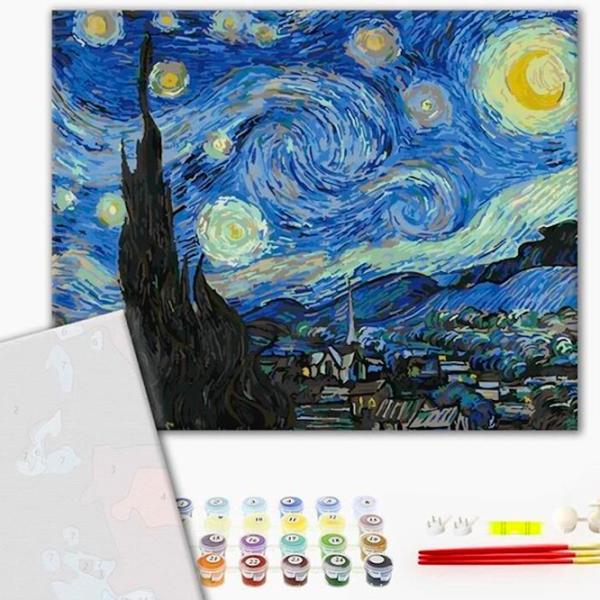 Картина по номерам BrushMe Ночь со звездами PGX4756FC 50 x 40 см/ Горизонтальная photo 2 Картина по номерам BrushMe Ночь со звездами PGX4756FC 50 x 40 см/ Горизонтальная photo 2