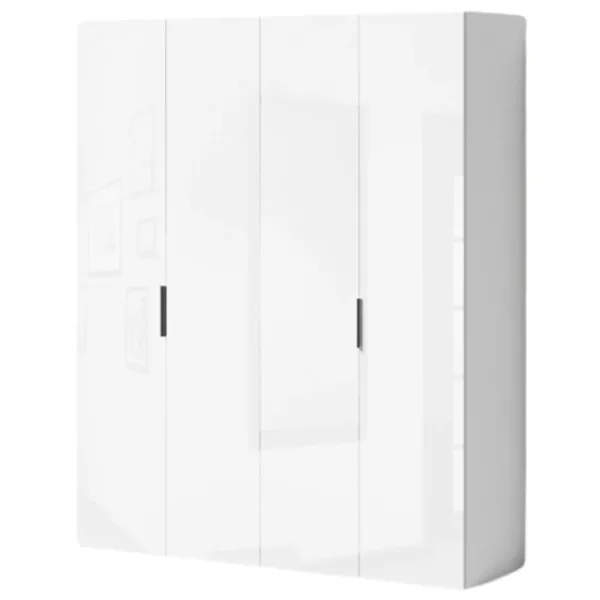 Dulap Linear Fabrik Home Hardy 180 x 55 x 220 / PAL / Alb luciu photo 2 Dulap Linear Fabrik Home Hardy 180 x 55 x 220 / PAL / Alb luciu photo 2
