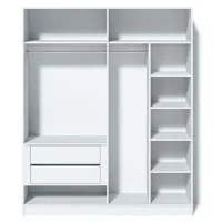 Шкаф Линейный Fabrik Home Hardy 180 x 55см x 220 / ЛДСП / Серый photo 3
