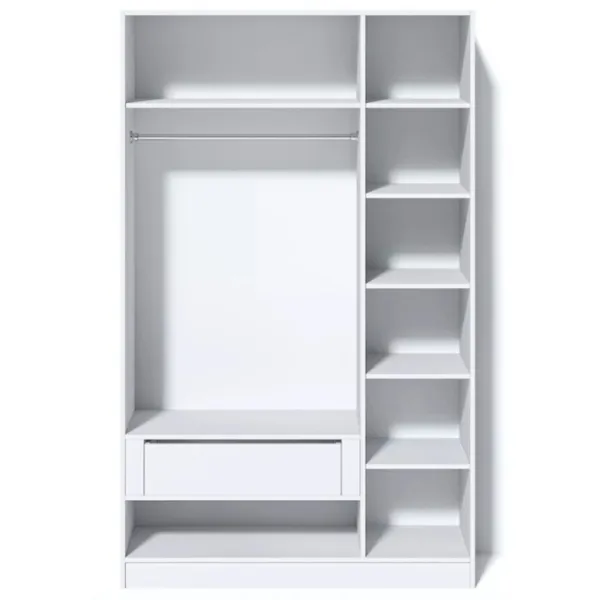 Dulap Linear Fabrik Home Hardy 135 x 22 x 220 / PAL / Alb luciu photo 3 Dulap Linear Fabrik Home Hardy 135 x 22 x 220 / PAL / Alb luciu photo 3