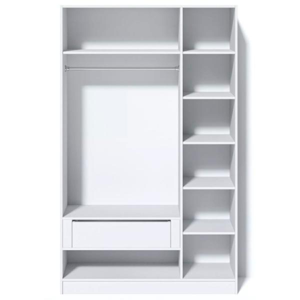 Dulap Linear Fabrik Home Hardy 135 x 22 x 220 / PAL / Alb luciu photo 3 Dulap Linear Fabrik Home Hardy 135 x 22 x 220 / PAL / Alb luciu photo 3