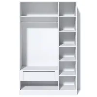 Шкаф Линейный Fabrik Home Hardy 135 x 22см x 220 / ЛДСП / Белый глянец photo 3