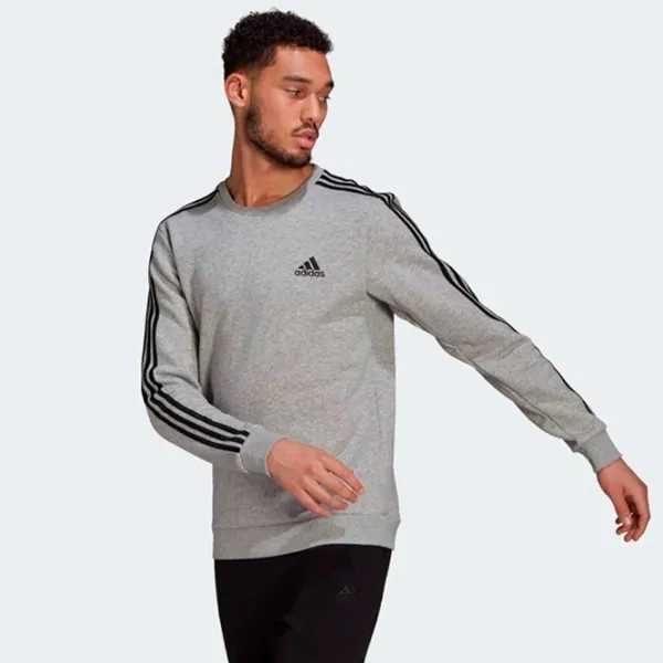 Толстовка для мужчин Adidas Sweater Essentials Fleece 3S Прямой/ Серый photo 2