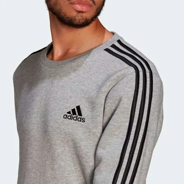 Толстовка для мужчин Adidas Sweater Essentials Fleece 3S Прямой/ Серый photo 3