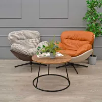 Fotoliu living DecoPrim Vortex Orange photo 2