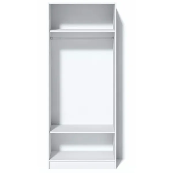 Шкаф Линейный Fabrik Home Hardy 90 x 55см x 220 / ЛДСП / Белый глянец photo 3